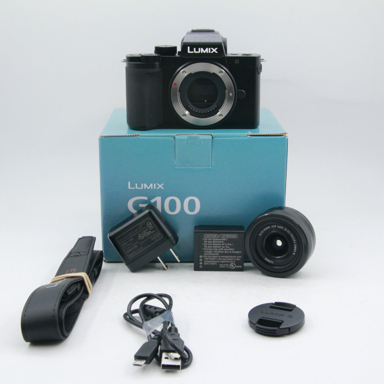 Open Box Excellent Condition Panasonic Lumix DC G100 Mirrorless Digital Camera with 12-32mm Lens - Perfect for Vlogging, Travel Photography & Content Creation