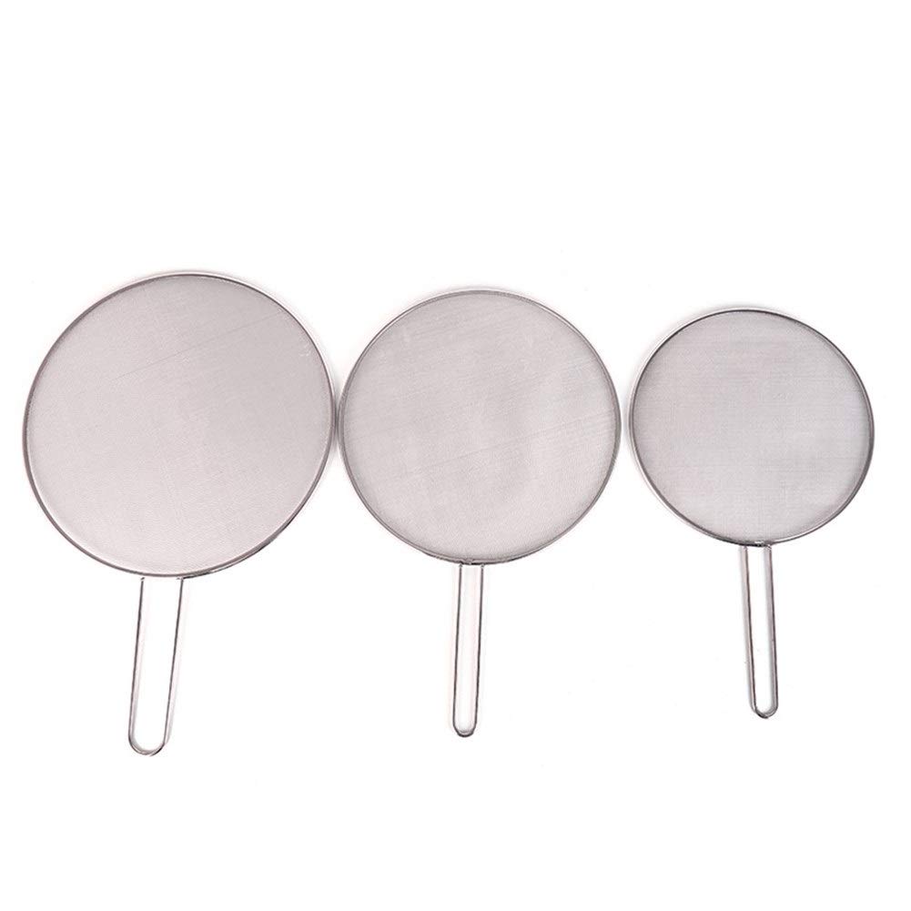 Stainless Steel Splatter Screen Mesh Pot Lid Cover - 25cm/29cm/33cm Oil Frying Pan Lid - Silver Kitchen Cooking Tools & Accessories for Sauteing, Frying & Deep Frying - Perfect for Stovetop Cooking & Kitchen Safety