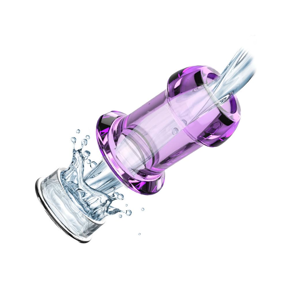 Premium Hollow Tunnel Butt Plug Set with Stopper - 4PCS Anal Training Kit for Beginners & Advanced Users - Adult Sex Toys for Couples Play & Solo Pleasure