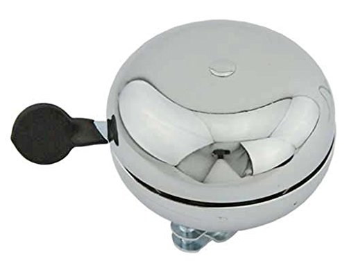 Alta Ding Dong 80mm Chrome Bicycle Bell - Loud & Durable Bike Horn for Road, Mountain & Commuter Bikes - Perfect for Safety & Urban Cycling