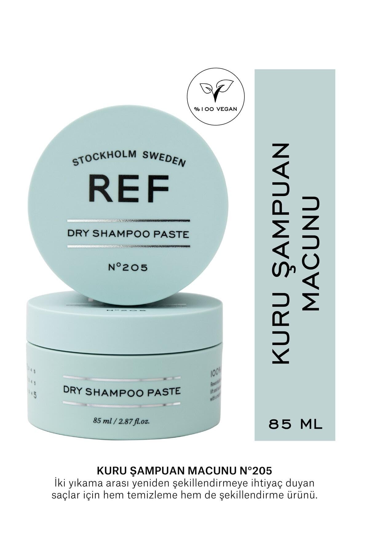 Sweden Dry Shampoo Paste for Hair - Natural & Waterless Hair Cleansing Solution for Travel, Gym & On-the-Go Use