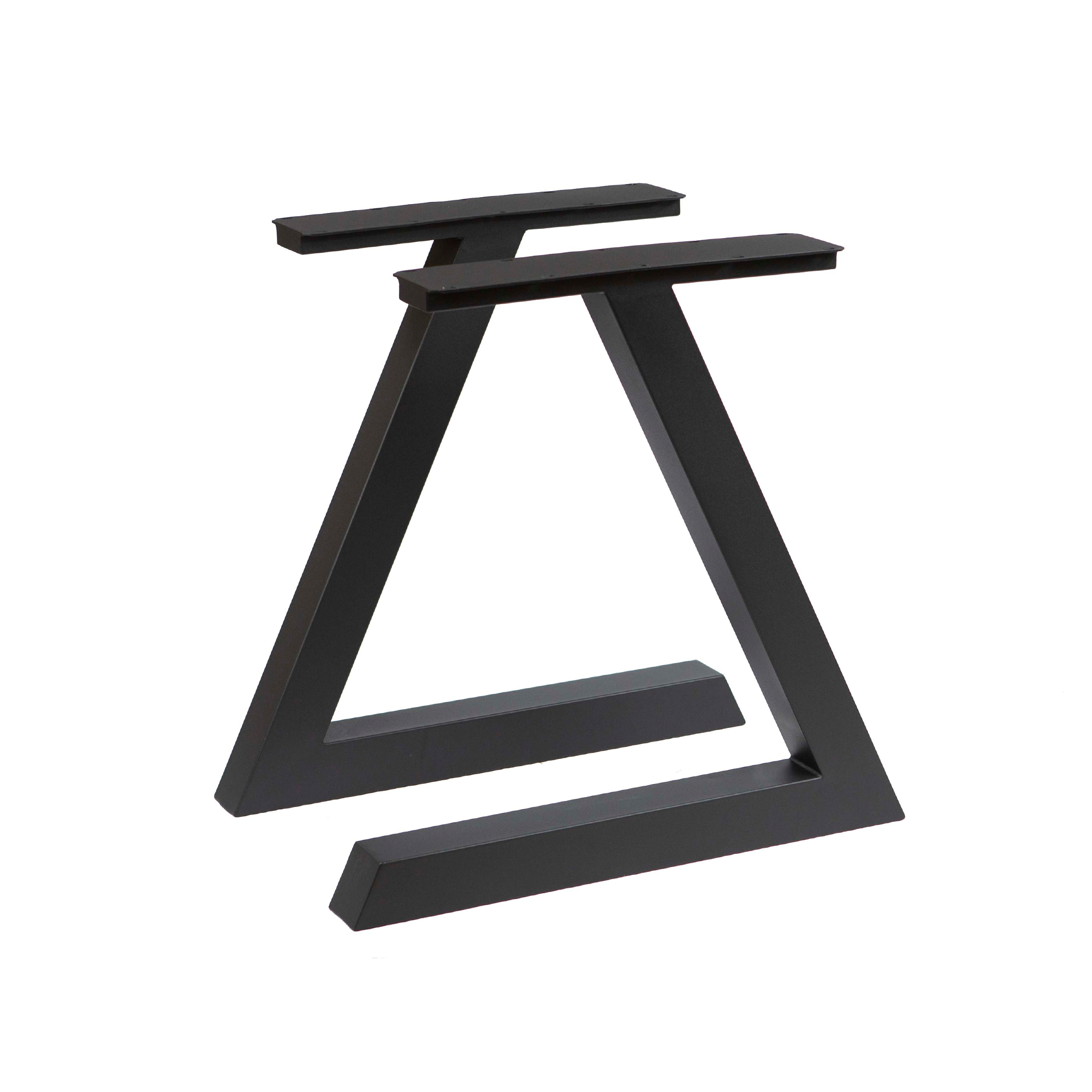 SS1810 L-Shaped Dining Table Legs - 1 Pair (71cm x 51cm) - Heavy Duty Metal Table Supports for Kitchen, Restaurant & Home Furniture