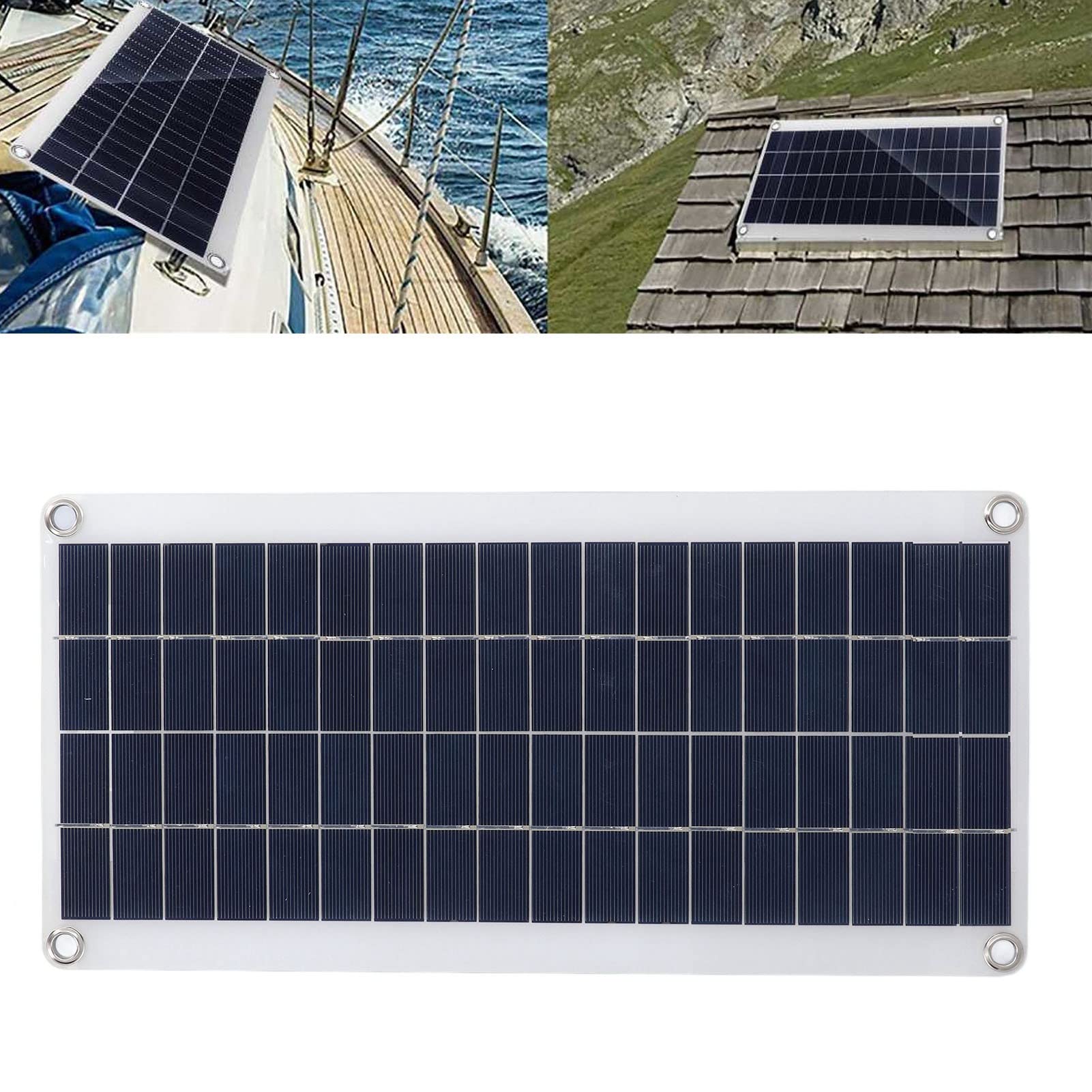 8W Flexible Solar Panel Kit - Portable, Lightweight & Durable Solar Battery Charger for Home Roof, RV, Boat & Marine Use - Perfect for Off-Grid Power, Camping & Emergency Backup