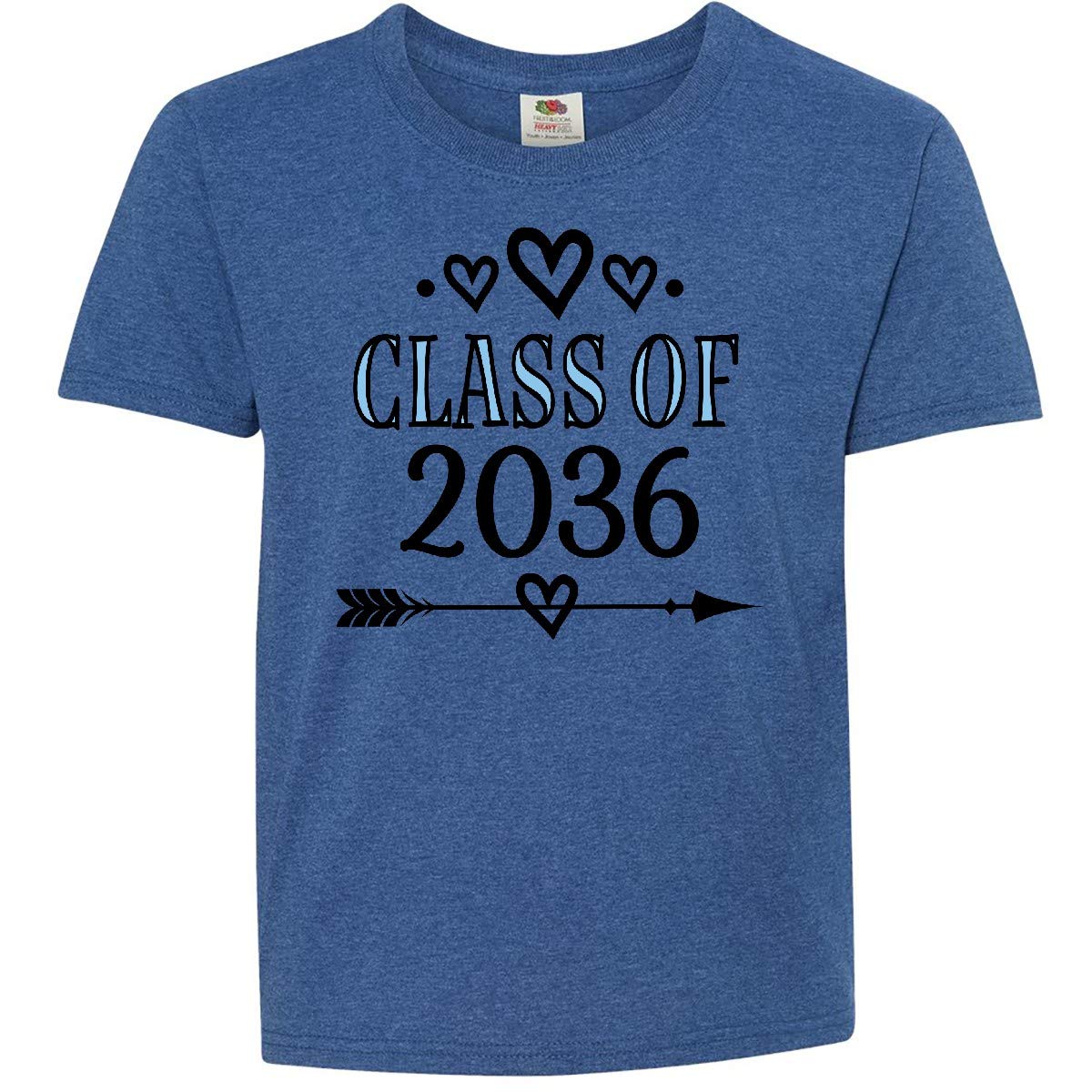 Inktastic Class of 2036 Graduation T-Shirt for Kids - Comfortable Youth Tee for School Celebrations & Graduation Parties