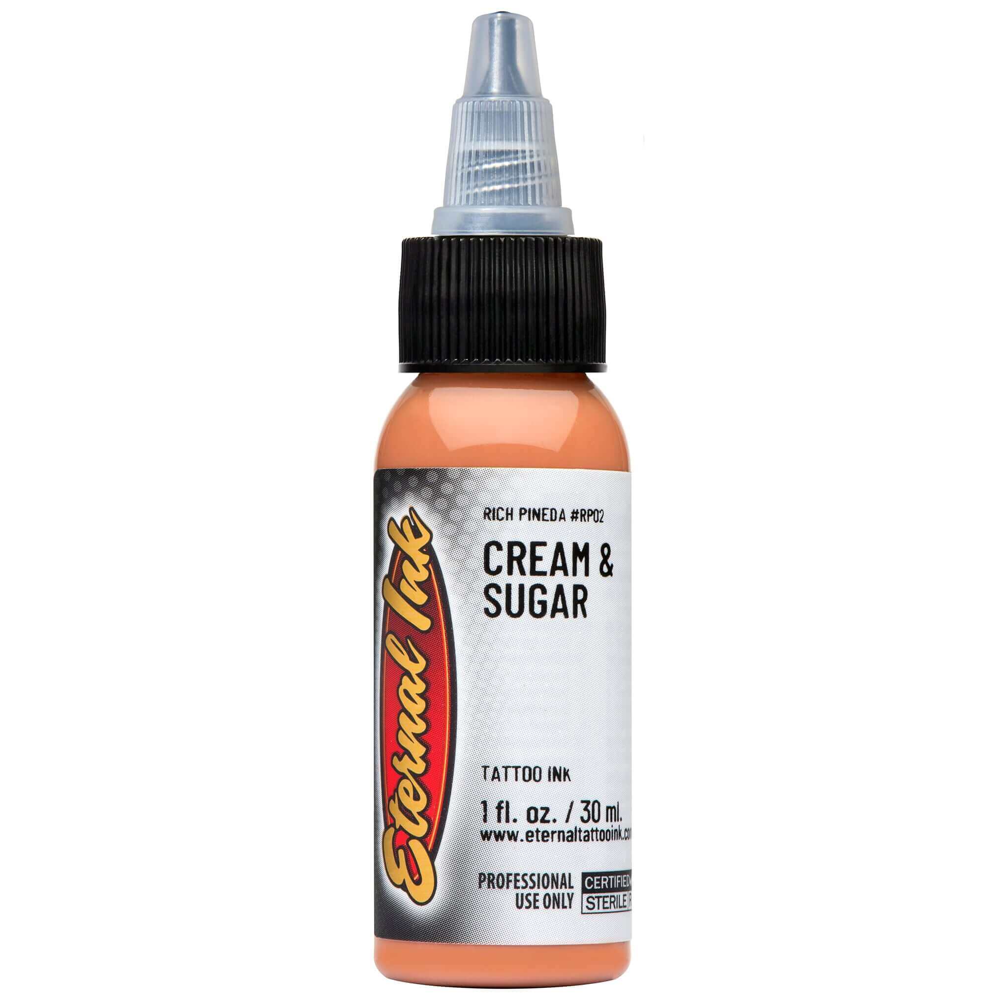 Eternal Ink Tattoo Ink - 1 oz Cream & Sugar Color - Professional Tattoo Supplies for Artists - Perfect for Realism, Portrait & Fine Line Tattoos