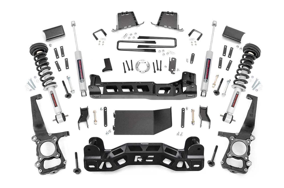 6 Inch Lift Kit for Ford F-150 4WD (2014) - Heavy Duty N3 Struts | Off-Road Suspension Upgrade | 57531 | Perfect for Trail Riding & Truck Customization