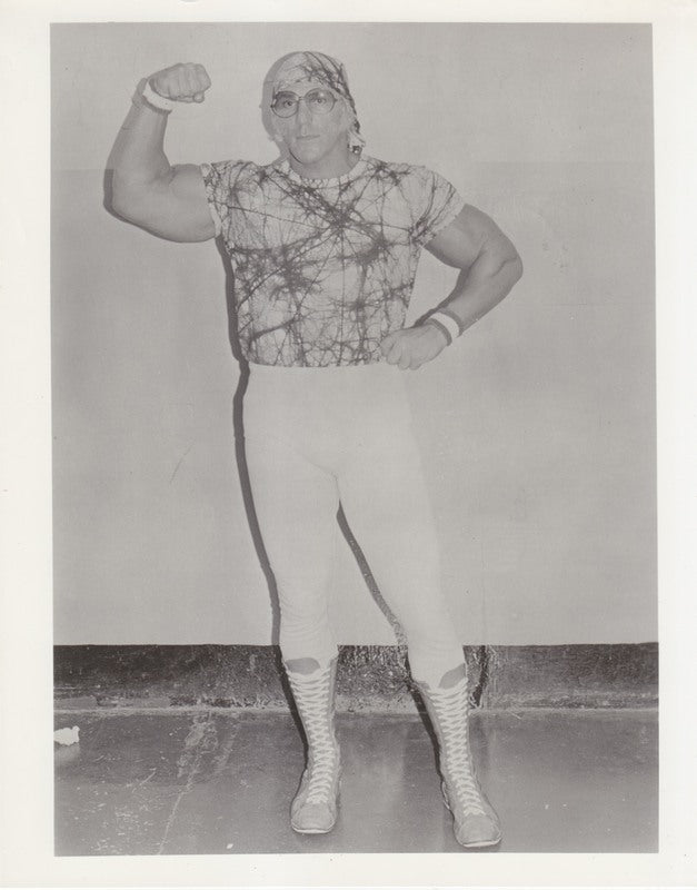 Vintage 1970s AWA Superstar Billy Graham Wrestling Promo Photo - Collectible Memorabilia for Wrestling Fans & Sports Decor