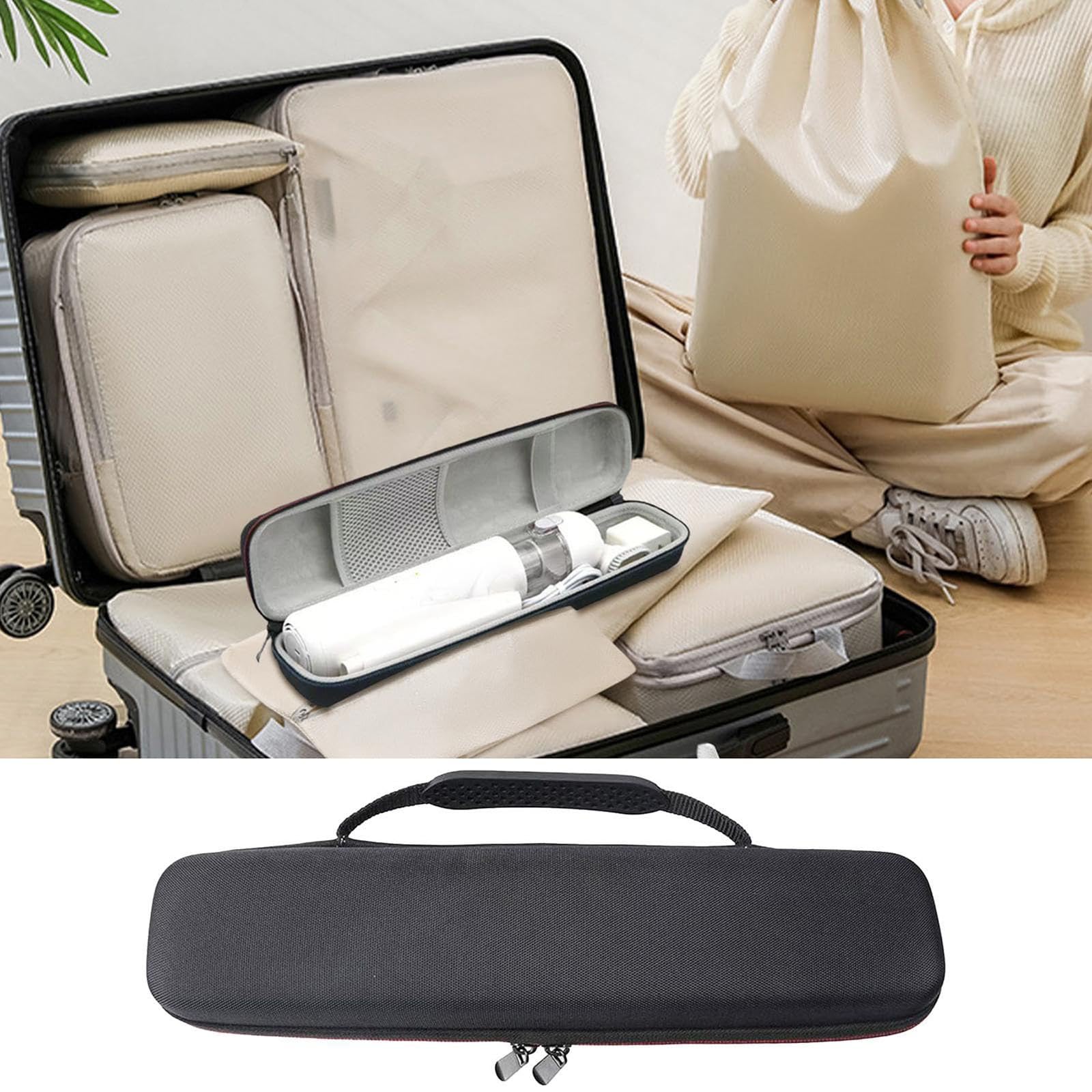 EVA Zipper Flute Carrying Case - Durable Recorder Storage Pouch for Soprano Flute | Music Instrument Protection Box | Perfect for School, Band Practice & Travel