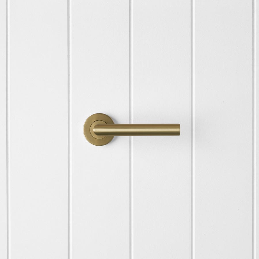 Sydney Brushed Brass Door Handle - Elegant & Durable Hardware for Modern Homes, Bedrooms & Offices