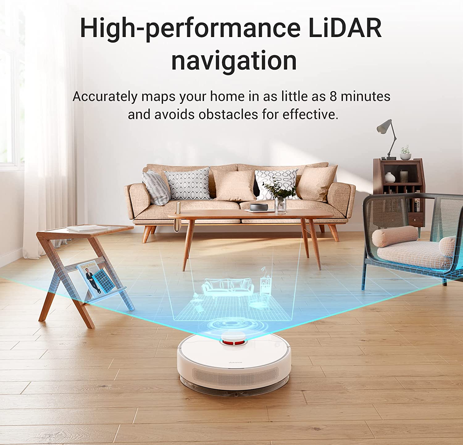 Dreame D10 Plus Robot Vacuum and Mop with Auto Empty Dock - Smart Self-Cleaning Cordless Vacuum for Hardwood Floors & Carpets - Perfect for Pet Hair, Daily Cleaning & Large Homes