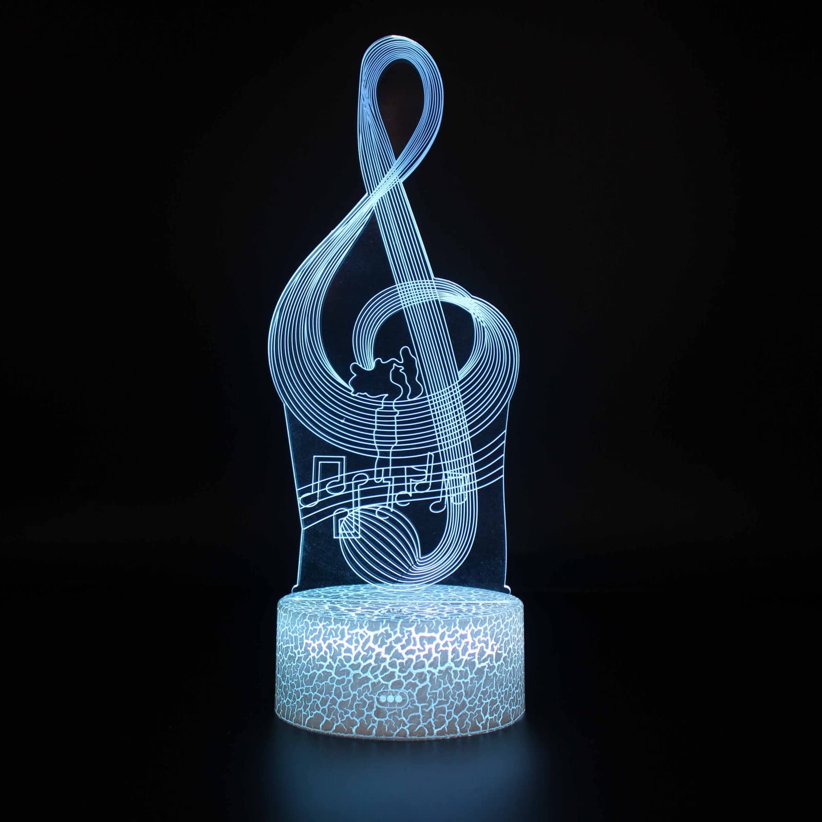 3D Optical Illusion Night Light - 3D Table Lamp with Beech Base, Colorful Touch Control for Kids & Adults | Perfect for Bedroom, Nursery, Party Decor & Creative Gift Ideas