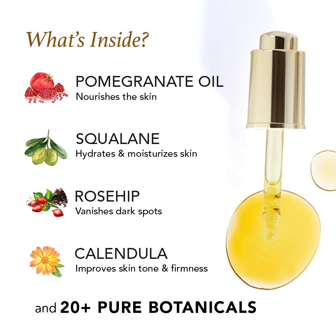 RAS Luxury Radiance Beauty Boosting Day Face Oil - 100% Natural & Organic Anti-Aging Facial Oil for Glowing Skin | Perfect for Daily Skincare Routine & Makeup Prep