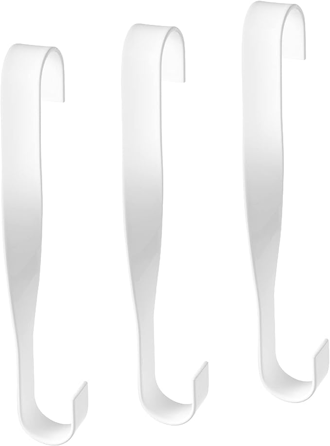 3-Pack Space Saving Closet Hooks - Heavy Duty Hangers for Organizing Clothes, Hats & Accessories - Perfect for Small Spaces, Dorm Rooms & Closet Organization