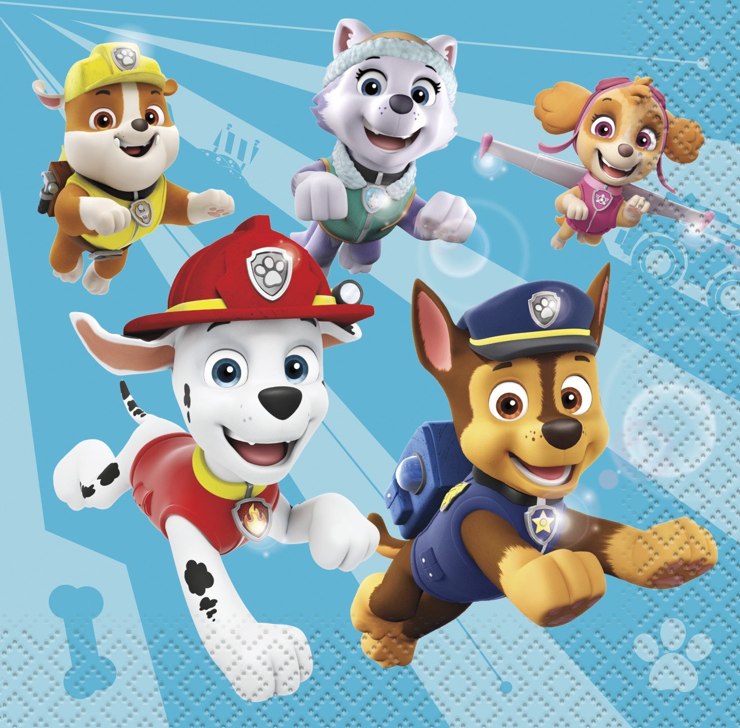 Paw Patrol Beverage Napkins 16ct - Party Supplies for Kids Birthday, Baby Shower & Themed Events