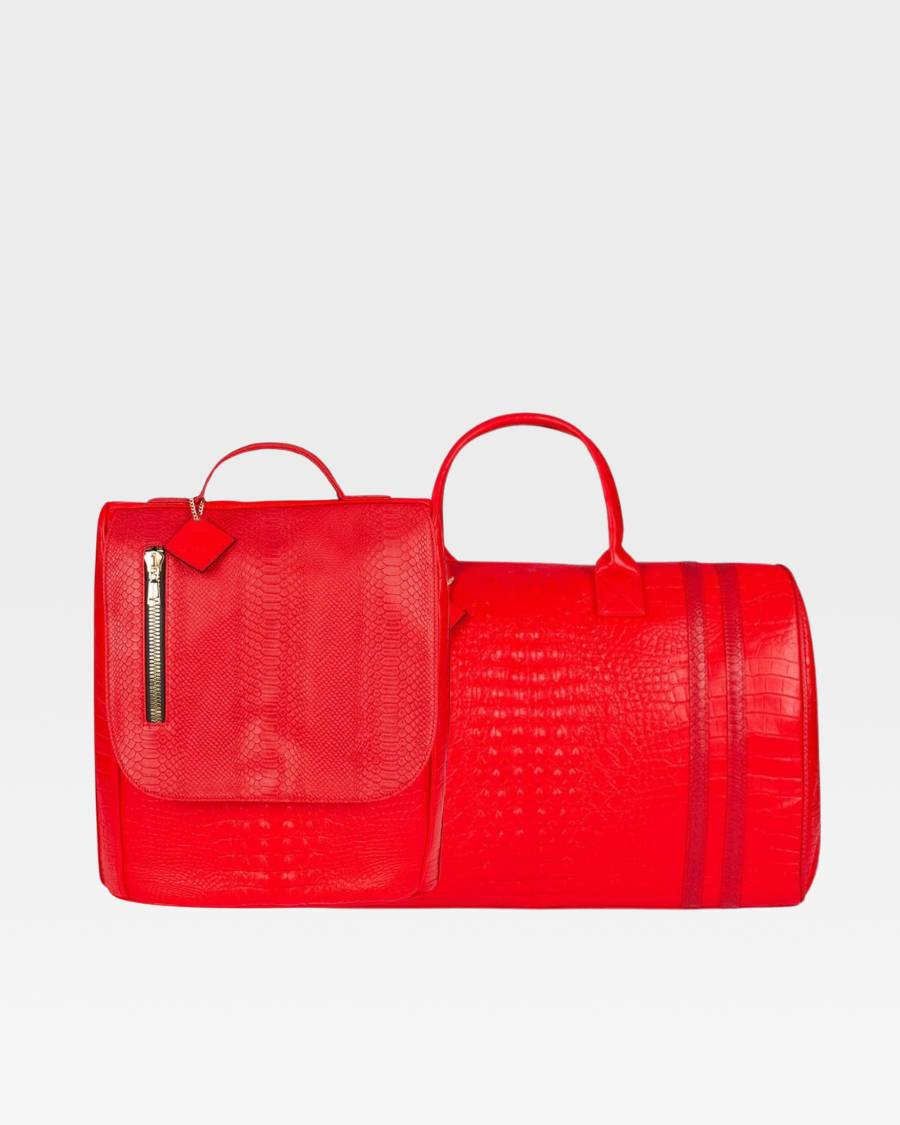 Apollo 2 Travel Set in Red - Premium Luggage Accessories for Business Trips & Vacations | Carry-On Essentials for Air Travel & Weekend Getaways