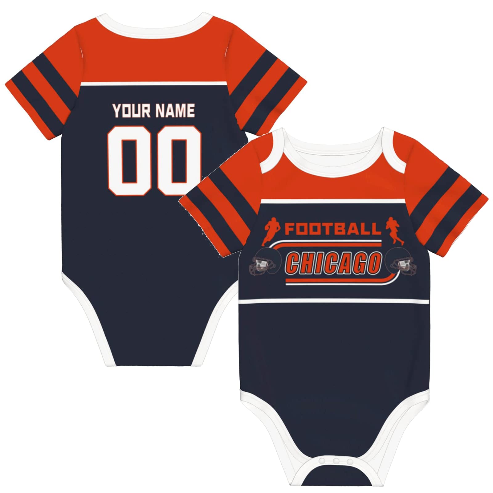 Custom Buffalo Baby Clothes - Personalized Baby Onesie & Suit with Name & Number - Unique Sports Gift Set for Newborns, Baby Showers & Sports Fans