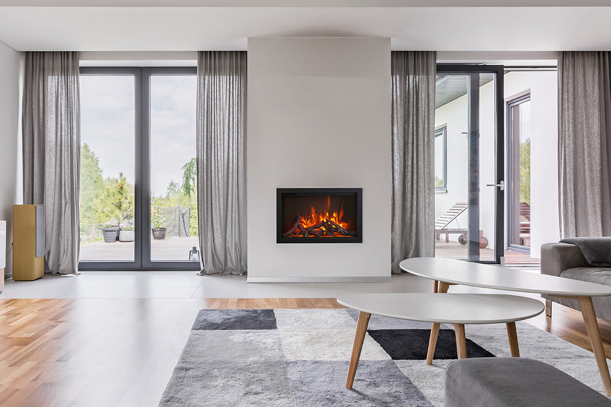 Amantii TRD 38-Inch Electric Fireplace - Traditional Series Open Box - Realistic Flame Effect for Living Room, Bedroom & Office Heating