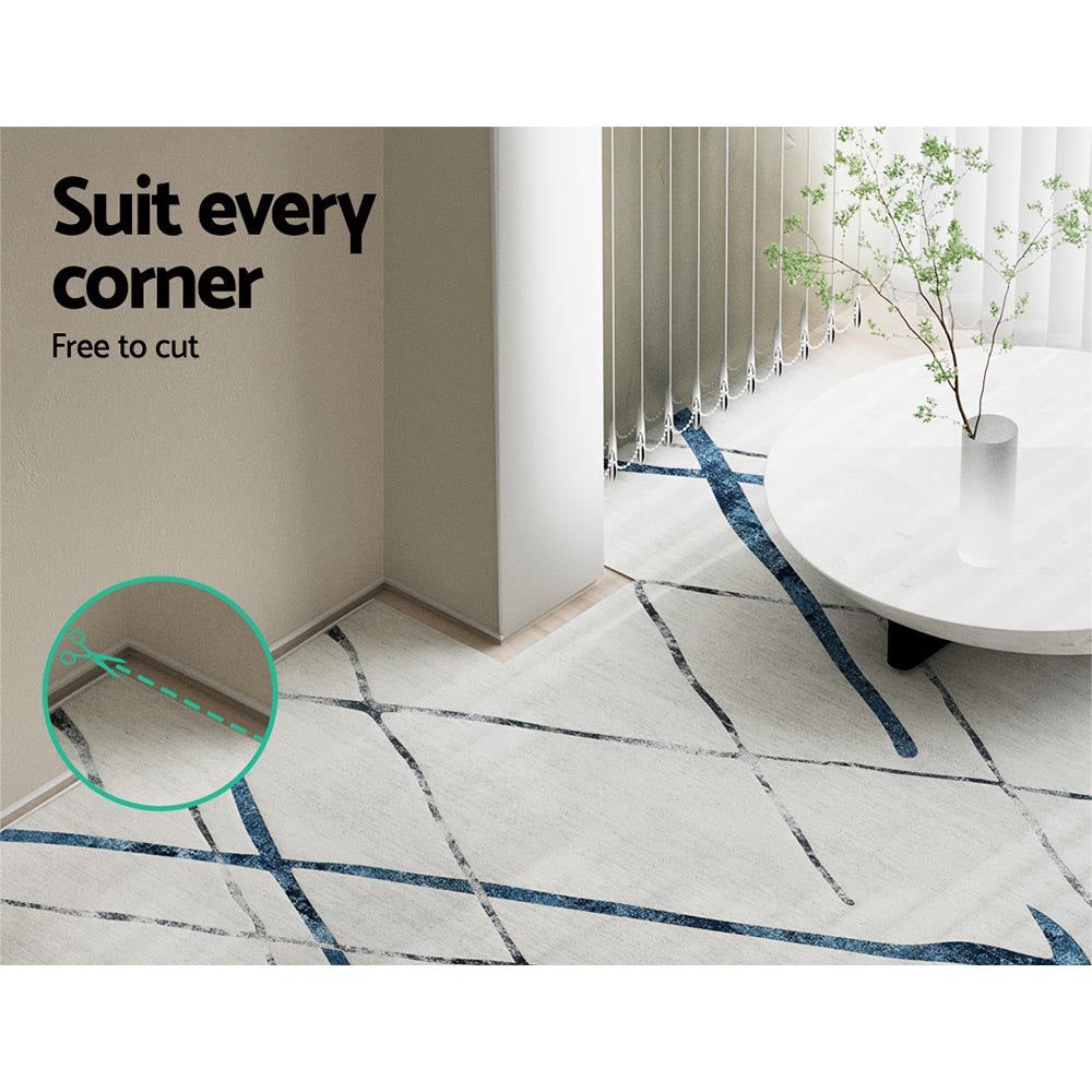 Artiss Washable Short Pile Floor Rug 200x290cm - Non-Slip Living Room Carpet for Bedroom, Home Decor & High Traffic Areas
