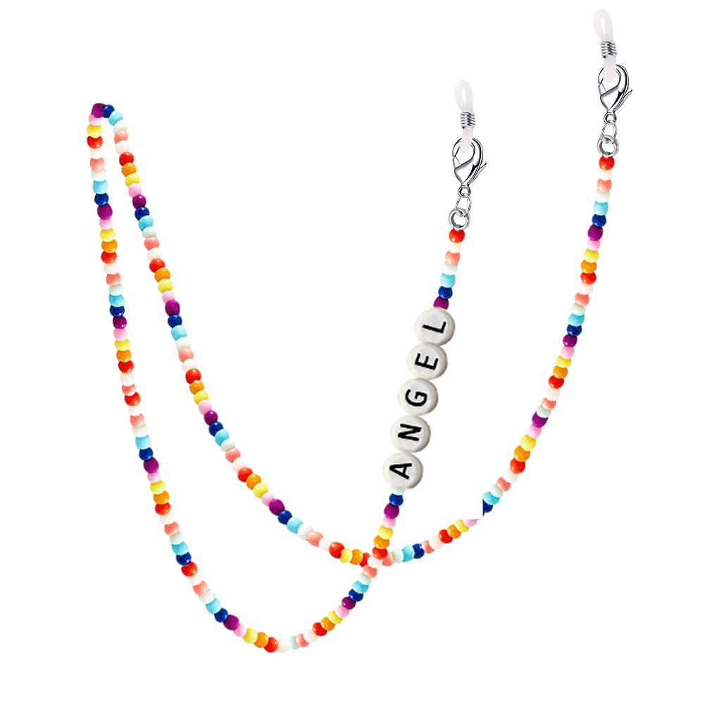 Personalized Face Mask Chain with Name - Adjustable Lanyard Strap & Eyeglass Holder Necklace for Women & Girls | Perfect for School, Work, Travel & Daily Protection