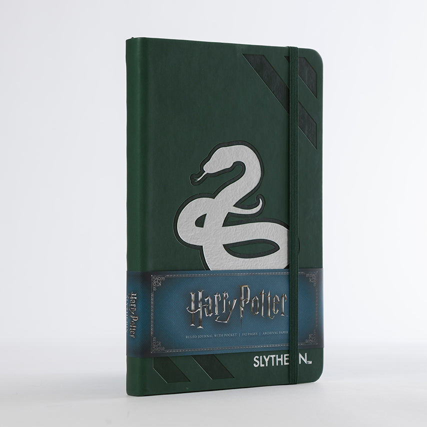 Harry Potter Slytherin Hardcover Ruled Notebook - Official Hogwarts Journal for Writing, Note Taking & Gift Giving - Perfect for Students, Fans & Collectors