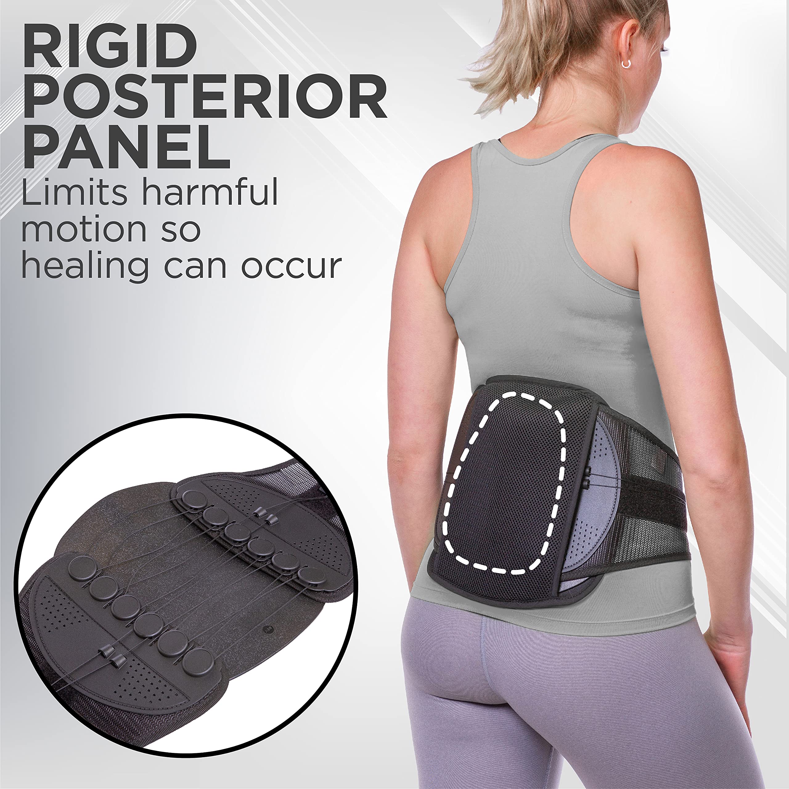 BraceAbility Spondylolisthesis Back Brace - Lumbar Support Belt for Lower Back Pain Relief, Anterolisthesis & Spinal Fracture Treatment, Ankylosing Spondylolysis Stabilizer - Ideal for Daily Wear, Sports & Post-Surgery Recovery (Size S)