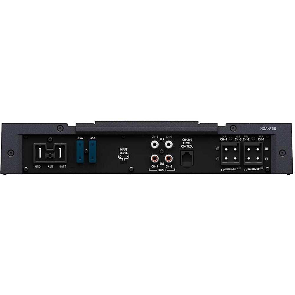 Alpine HDA F60 4-Channel Hi-Res Car Amplifier - High Power Audio for Enhanced Car Stereo & Sound System Upgrades
