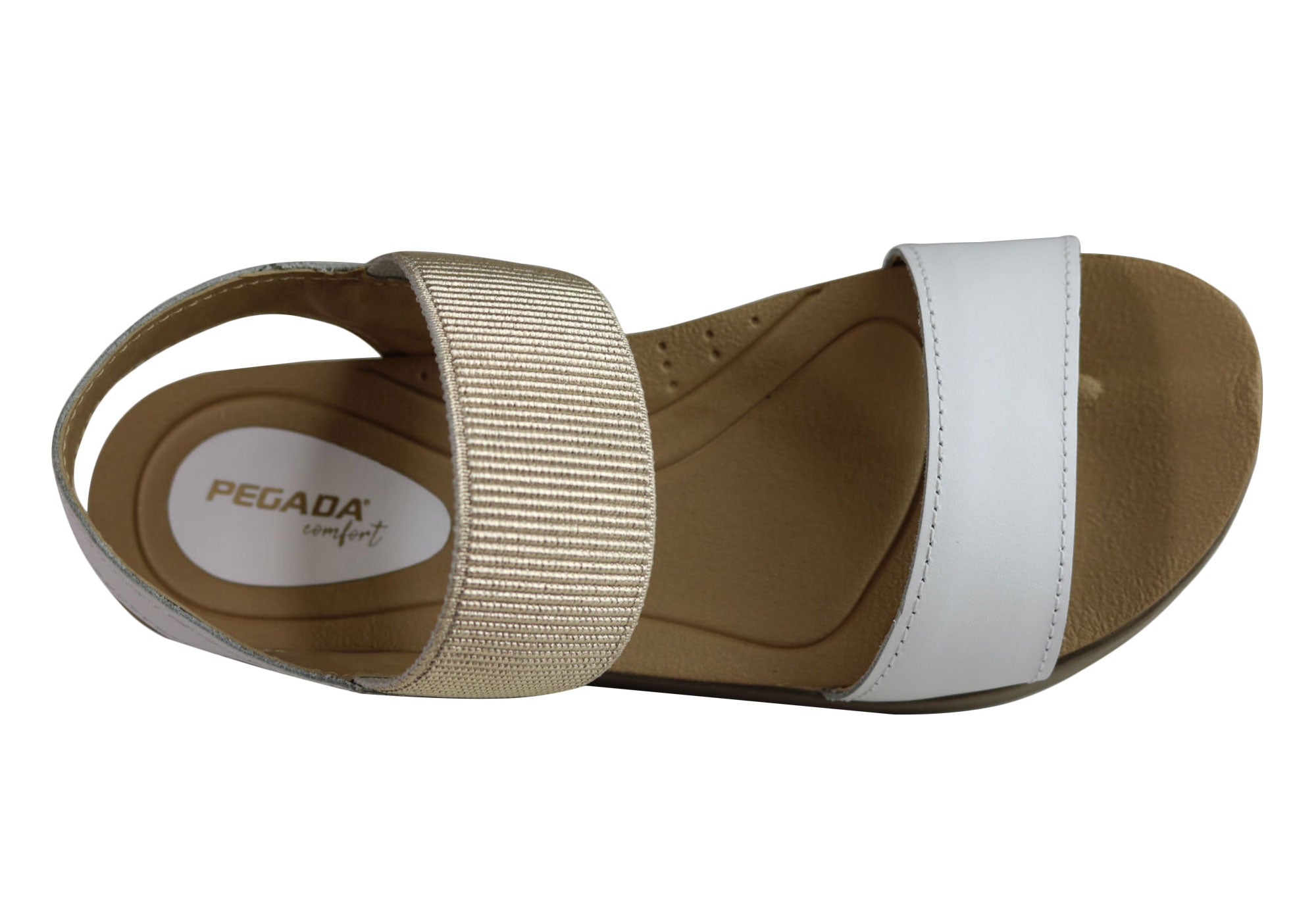 Pegada Rosie Women's Comfort Cushioned Leather Sandals - Handmade in Brazil - Perfect for Beach, Vacation & Summer Outfits