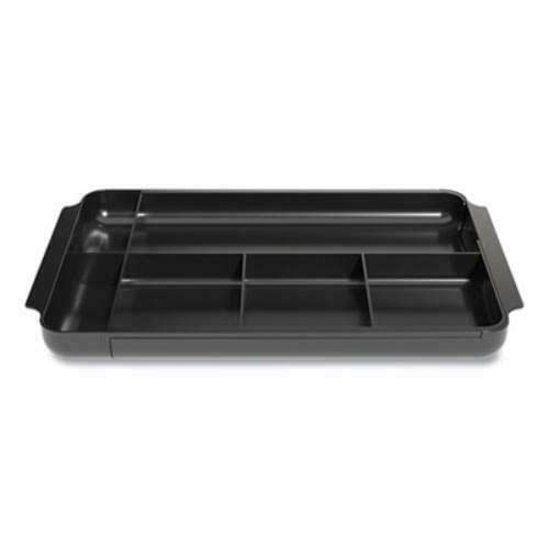 7-Compartment Expandable Plastic Drawer Organizer for Office & Home - Desk Drawer Organizer with Multiple Sections for Stationery, Makeup, Jewelry & Office Supplies - Perfect for Workspace, Bathroom & Bedroom Organization