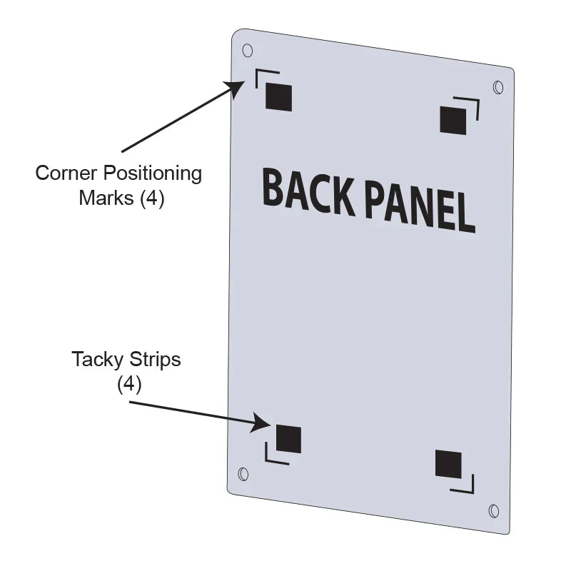 10 x 20 Inch Clear Acrylic Floating Wall Sign Holder with Standoff Hardware - Perfect for Retail Displays, Office Signs, and Restaurant Menu Boards