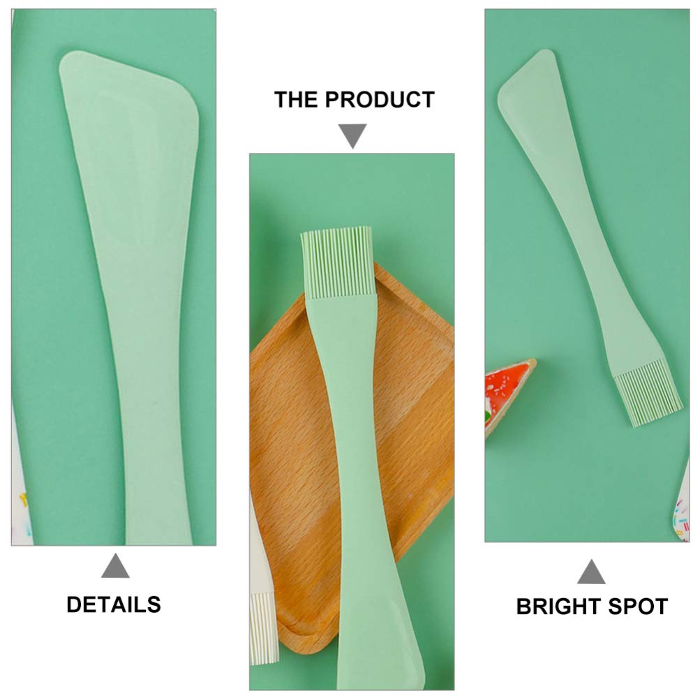 Dual Head Silicone Spatula & Oil Brush - 2-in-1 Baking Tool for Cake Decorating, Dough Scraping, Cream Spreading - Perfect for Kitchen, Baking & Cooking Essentials