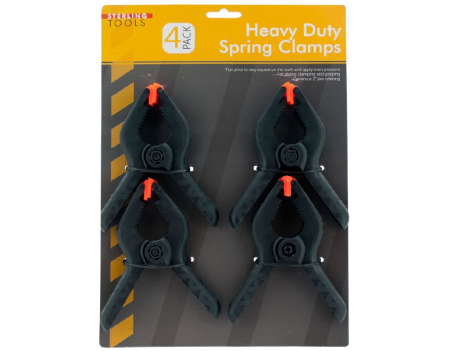 Heavy Duty Spring Clamps Set of 72 - Strong Metal Clips for Woodworking, DIY Projects, and Home Repairs - Perfect for Carpentry, Crafting, and Securing Materials