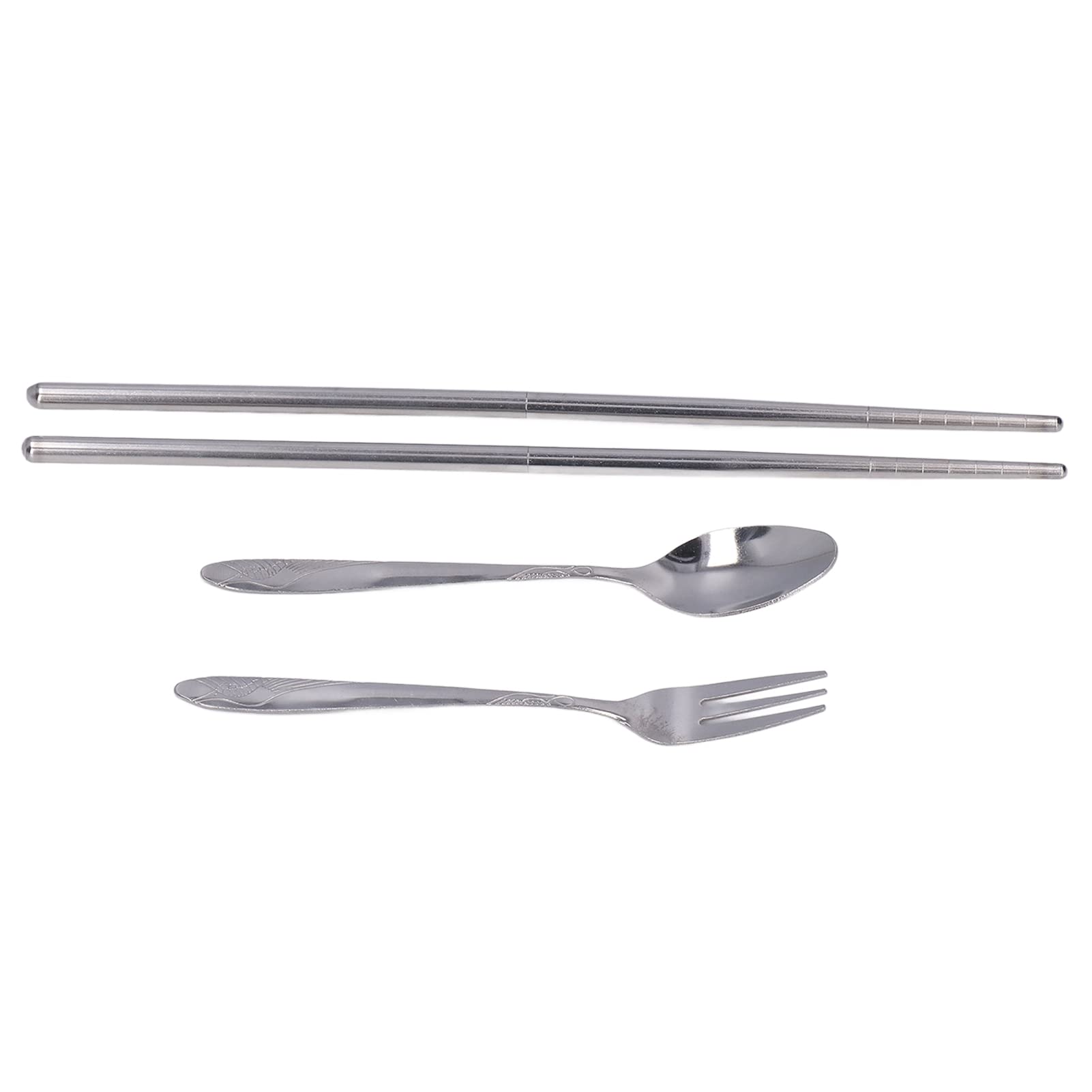 Premium Stainless Steel Cutlery Set - 18/10 Rust-Proof, Dishwasher Safe Flatware for Travel, Camping, Office & Outdoor Dining - Includes Knife, Fork & Spoon - Perfect for Picnics, Hiking & Business Trips