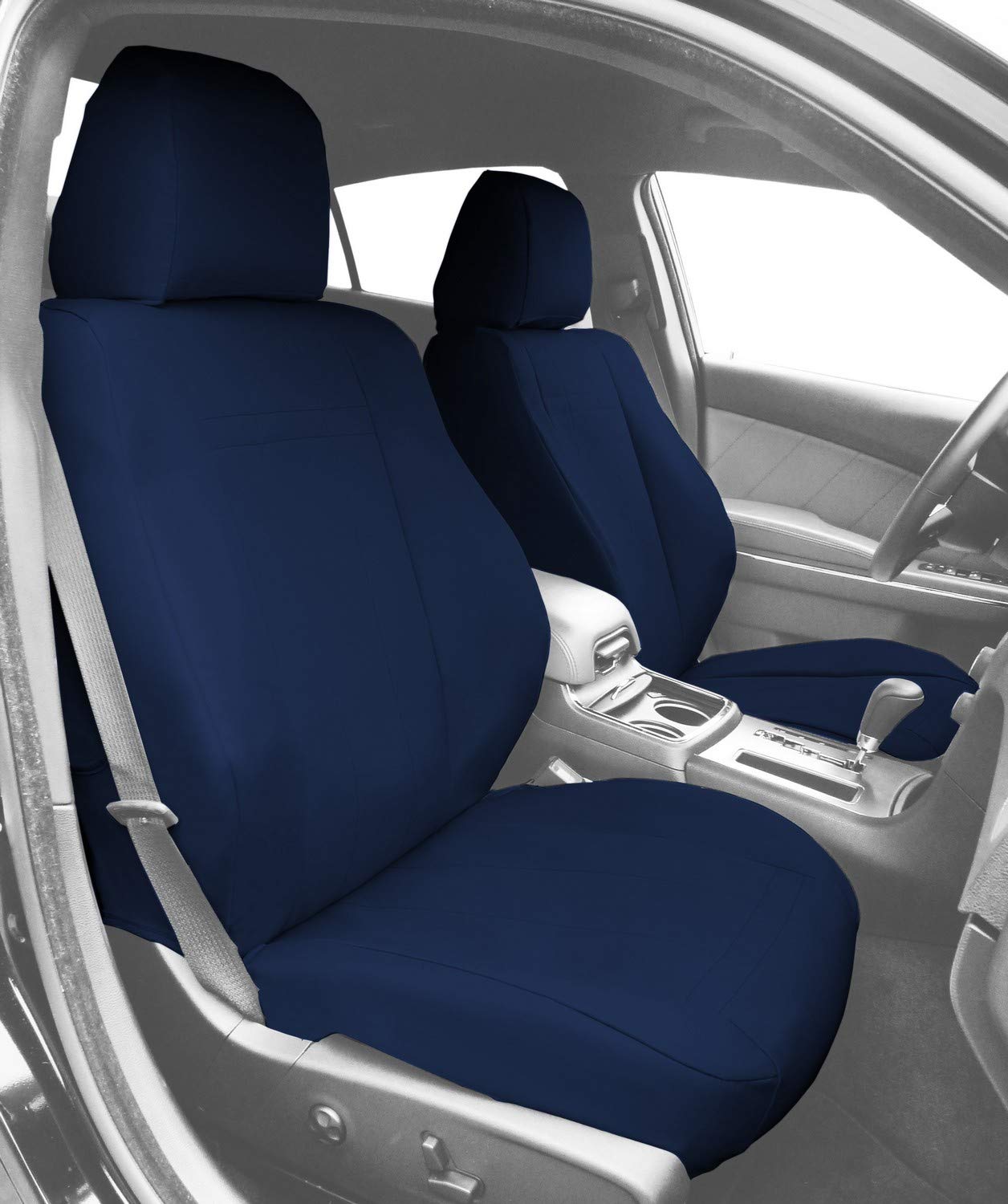 CalTrend Front Sport Bucket Seats - Premium Cordura Seat Covers for 2012-2012 Volkswagen Golf (Blue Insert & Trim) | Durable Protection & Style Upgrade for Car Enthusiasts | Perfect for Daily Commute & Road Trips
