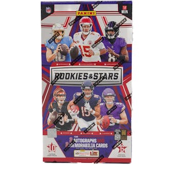 2024 Panini Rookies & Stars Football Hobby Box - 24 Packs with Autograph & Memorabilia Cards - Perfect for Collectors, Fantasy Football Fans & Sports Enthusiasts