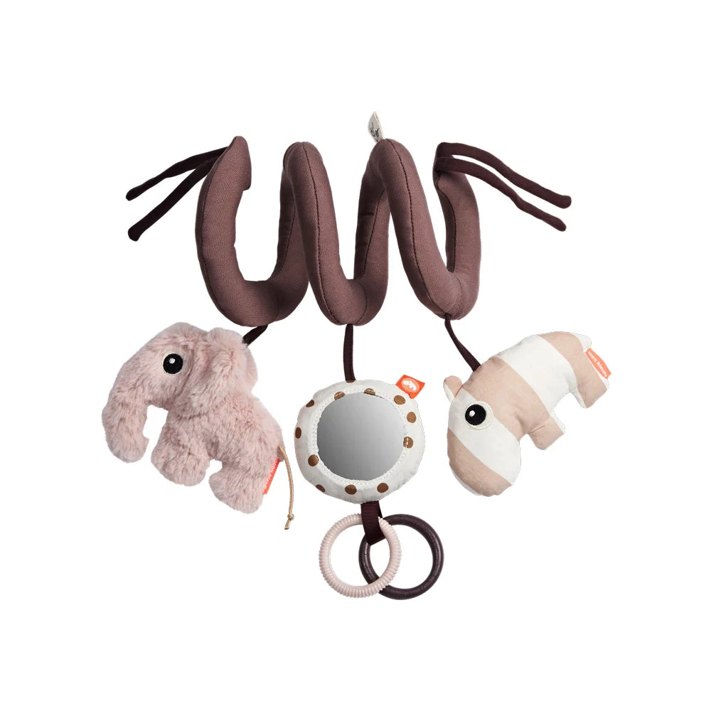 Done by Deer Activity Spiral - Deer Friends Powder - Fun & Safe Baby Toy for Sensory Play & Early Learning - Perfect for Nursery, Playtime & Travel