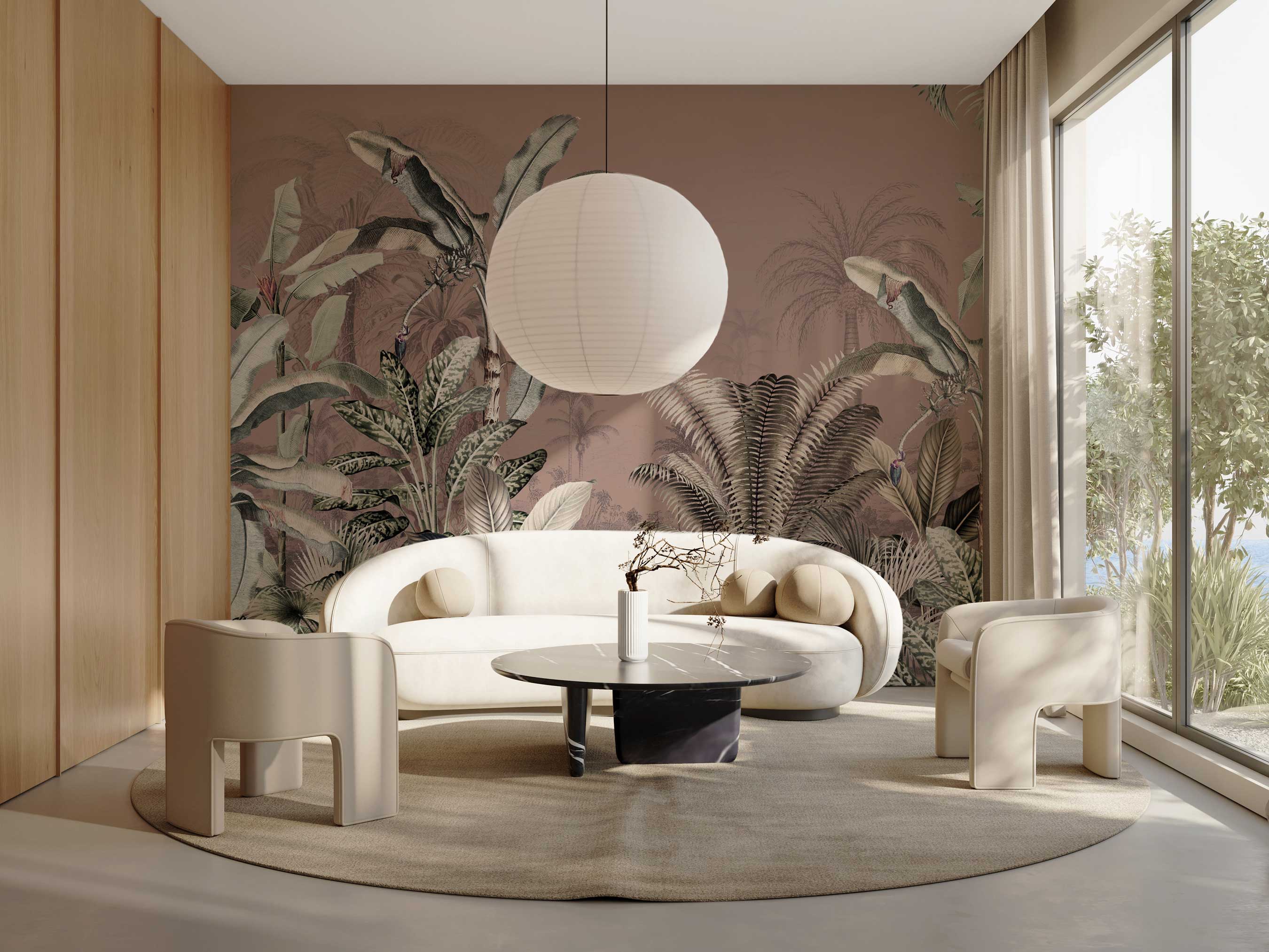 Dreamy Jungle Wallpaper - High-Quality Jungle-Themed Wall Decor for Living Room & Bedroom | Perfect for Nature Lovers & Home Decor