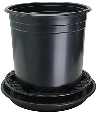 Grow1 13-Inch Plant Pot Stand with Drainage Holes - Heavy Duty Plant Elevator for Indoor/Outdoor Use - Perfect for Potted Plants, Flowers, and Herbs on Patio, Deck, or Garden
