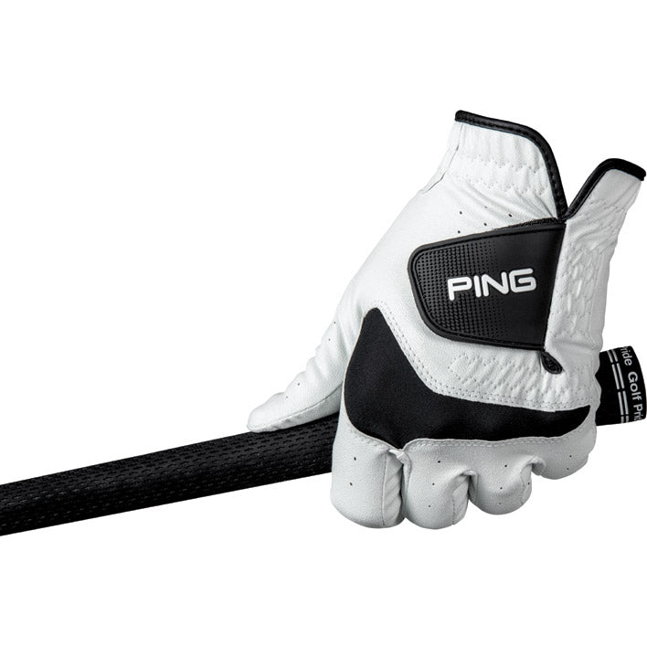 Ping Men's Left-Handed Golf Glove - Sport Tech White - Perfect for Driving Range & Tournament Play