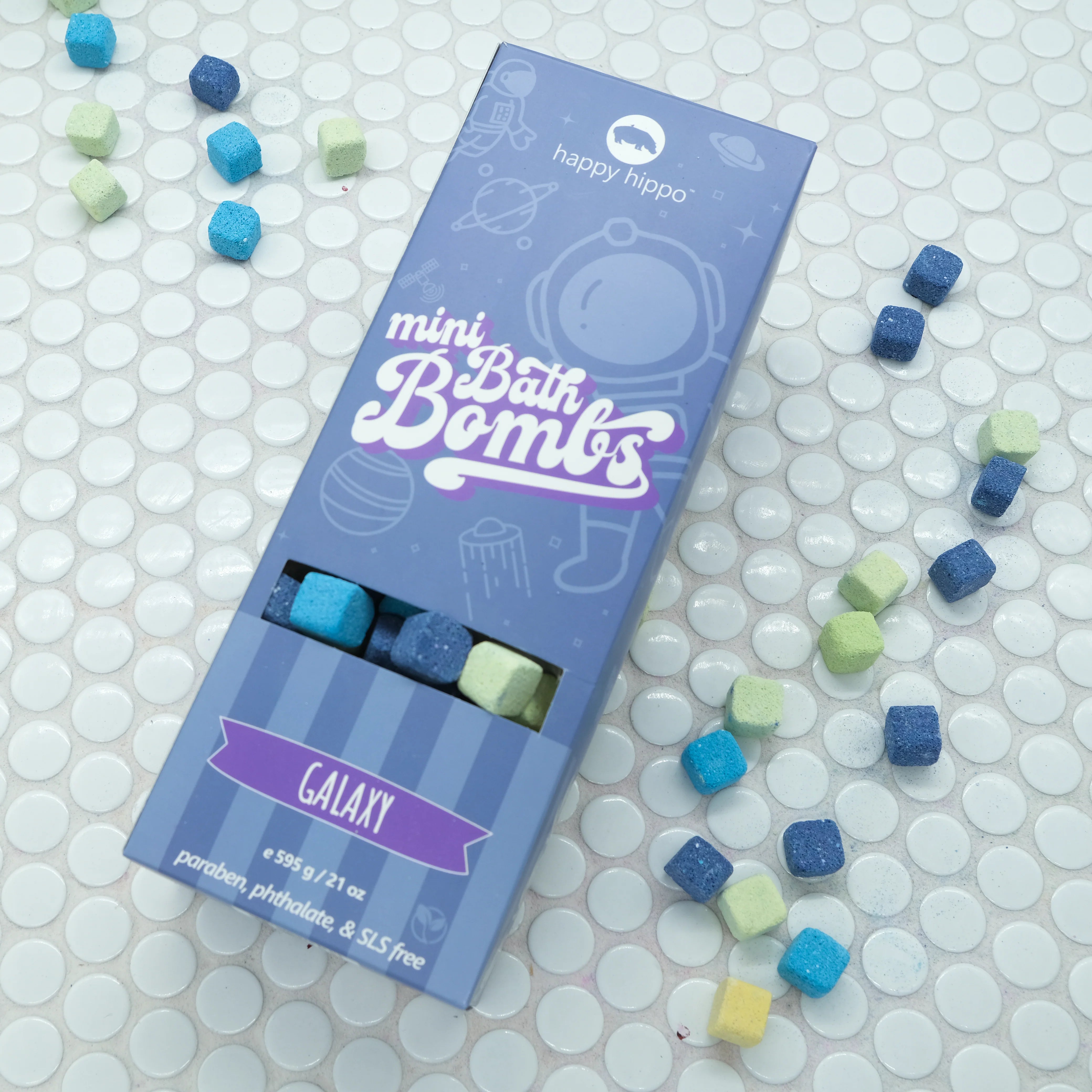 Happy Hippo Mini Bubble Bombs - Fun Bath Toys for Kids, Safe & Non-Toxic, Perfect for Bathtime Play & Sensory Development - Great Gift for Toddlers & Preschoolers