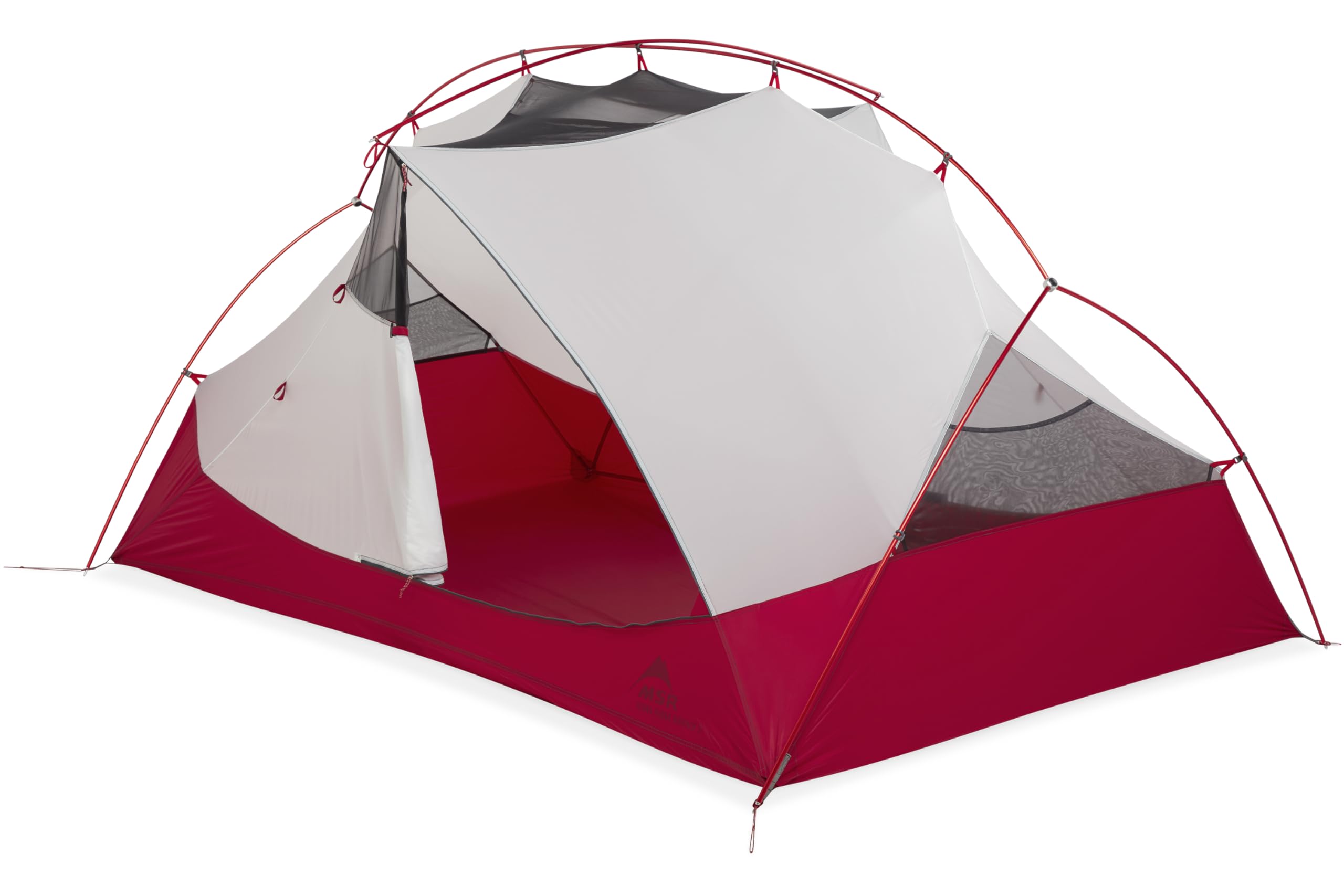 MSR Hubba Hubba Bikepack 2-Person Backpacking Tent - Lightweight Green Camping Shelter for Bikepacking & Outdoor Adventures