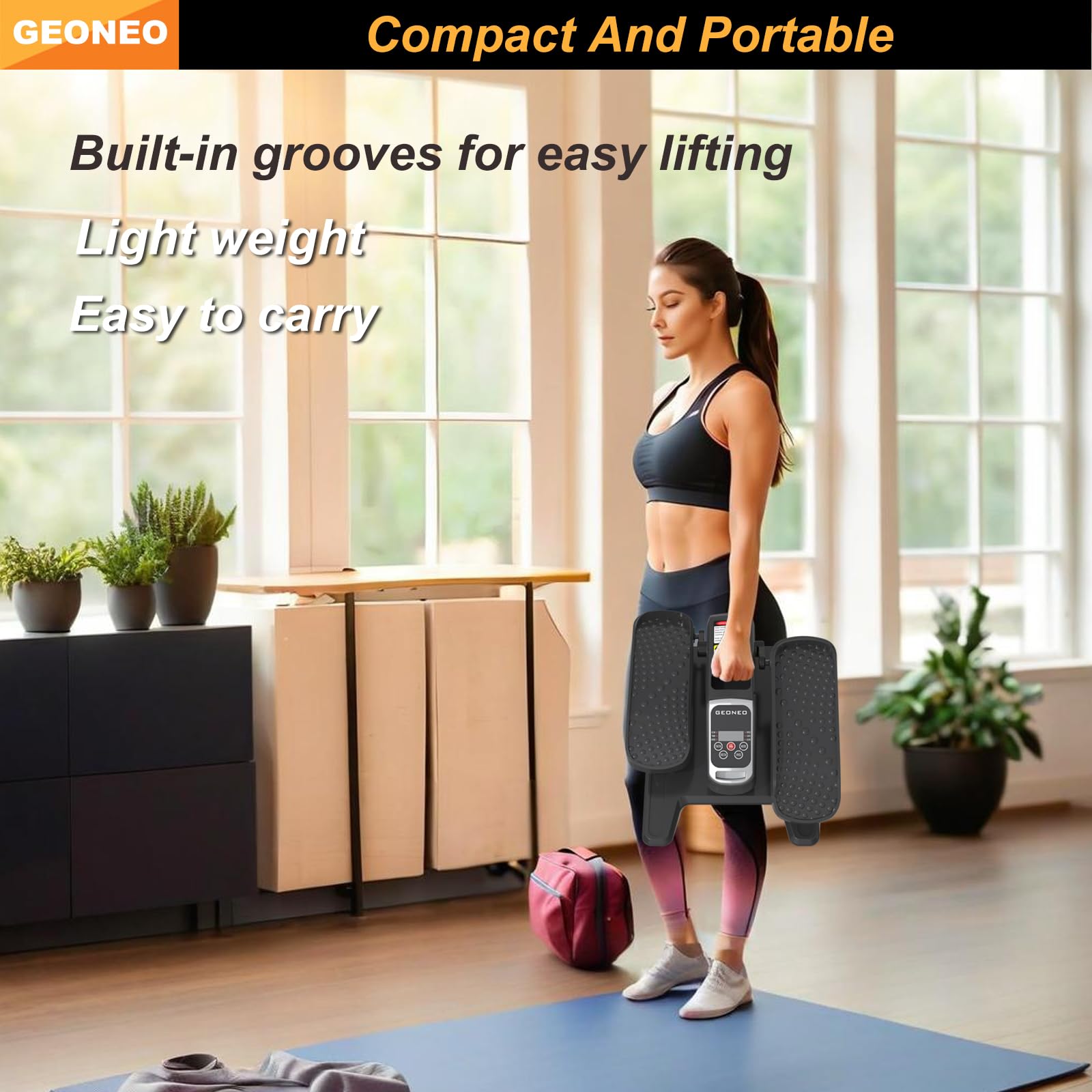 Under Desk Elliptical Machine - Quiet Electric Leg Exerciser for Seniors & Home Use | Compact Seated Pedal Exerciser with LCD Display, Remote Control & 12 Speed Levels | Perfect for Office Workouts, Physical Therapy & Low-Impact Home Fitness