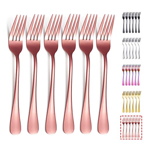 6. 6 pieces rose gold