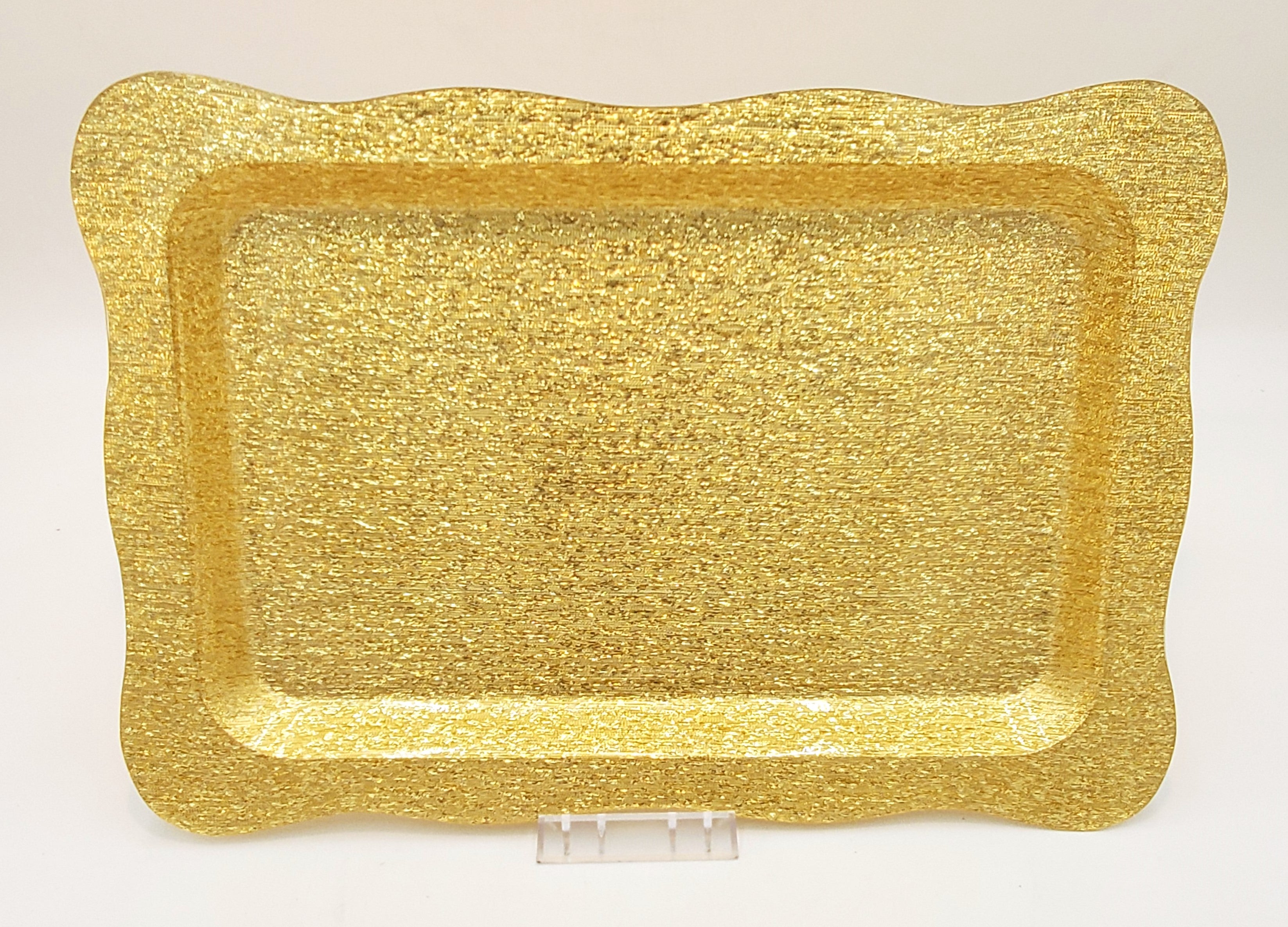 15.5x10.5 Inch Durable Melamine Serving Tray - Lightweight & Shatterproof for Parties, Picnics, and Outdoor Dining