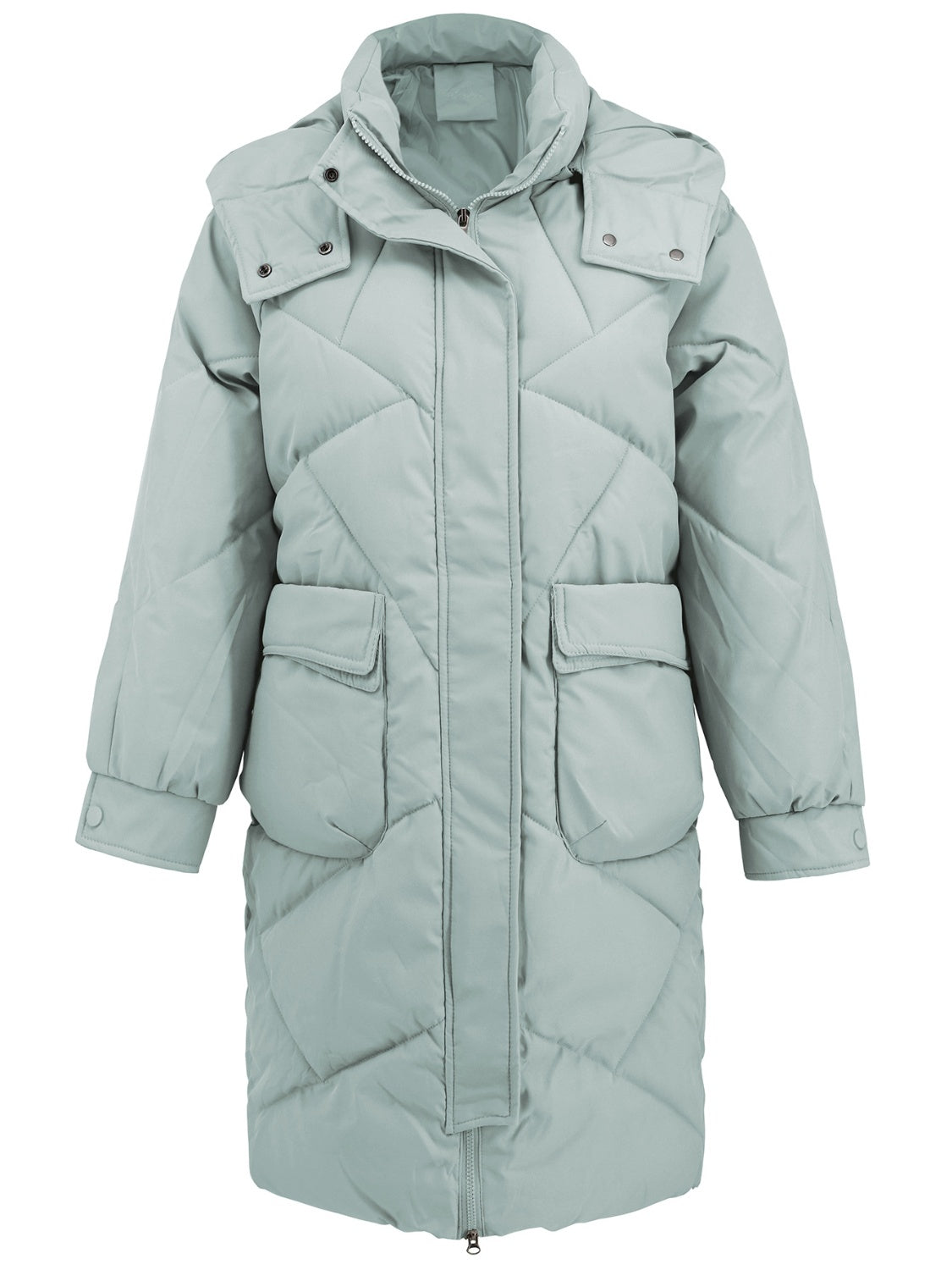 Men's Long Sleeve Hooded Winter Coat with Pockets - Warm Fleece Lined Jacket for Outdoor Activities | Snowboarding, Hiking & Casual Wear