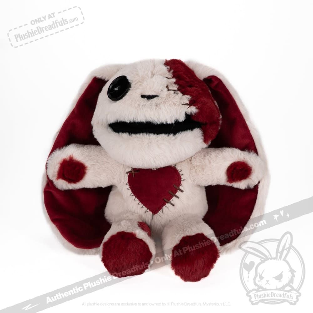 Plushie Dreadfuls Love Rabbit Plush Puppet - Soft Stuffed Animal Toy for Kids & Adults, Perfect for Cuddling, Gifts, and Home Decor