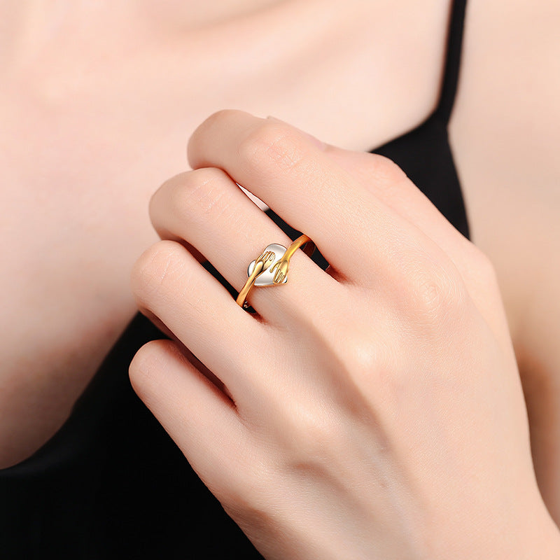 Romantic Heart Shaped Ring for Women - Elegant Valentine's Day Gift for Her - Perfect for Anniversaries, Proposals & Couple Jewelry