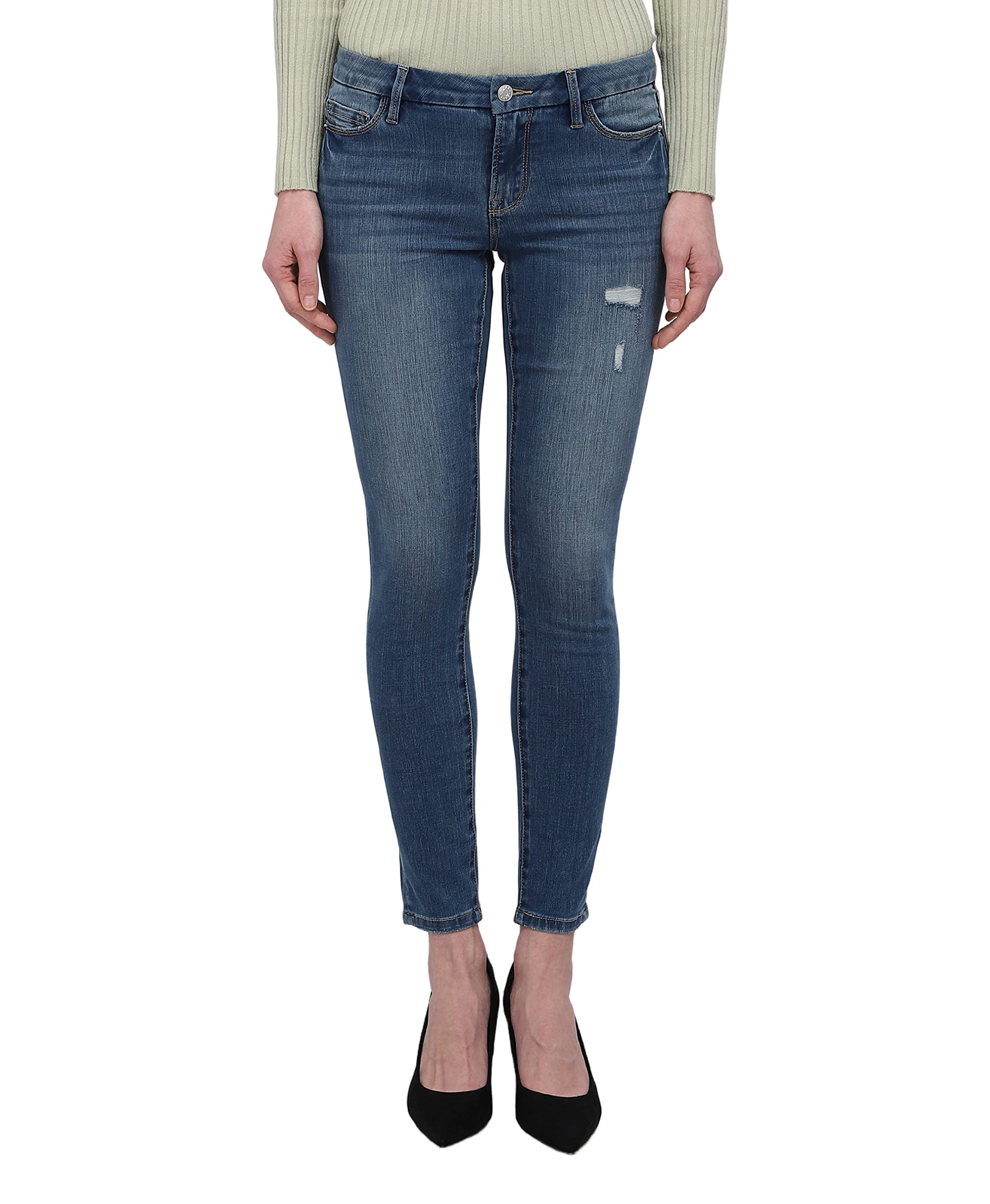 Best Women's Skinny Jeans - Mid-Rise Stretch Denim Pants for a Slim Fit - Perfect for Casual Wear, Office & Night Out