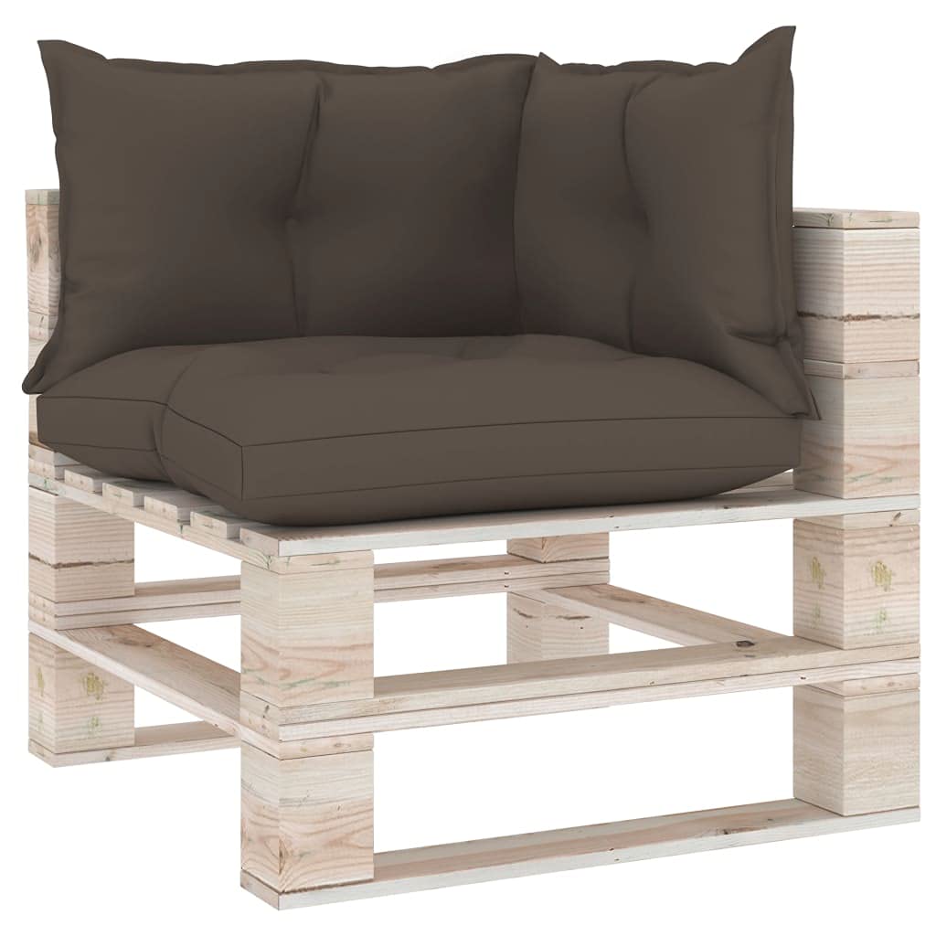 3-Piece Pallet Sofa Cushion Set - Premium Upholstered Seat Cushions for Patio Furniture, Universal Floor Cushions - Durable Taupe Fabric - Perfect for Game Nights, Reading Nooks & Outdoor Lounging (Fast Shipping)