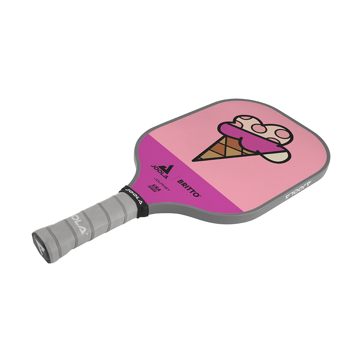 JOOLA BRITTO Pickleball Paddle - Premium Carbon Fiber Surface with Cushion Grip - USA Pickleball Approved - Perfect for Indoor & Outdoor Games, Tournaments & Recreational Play