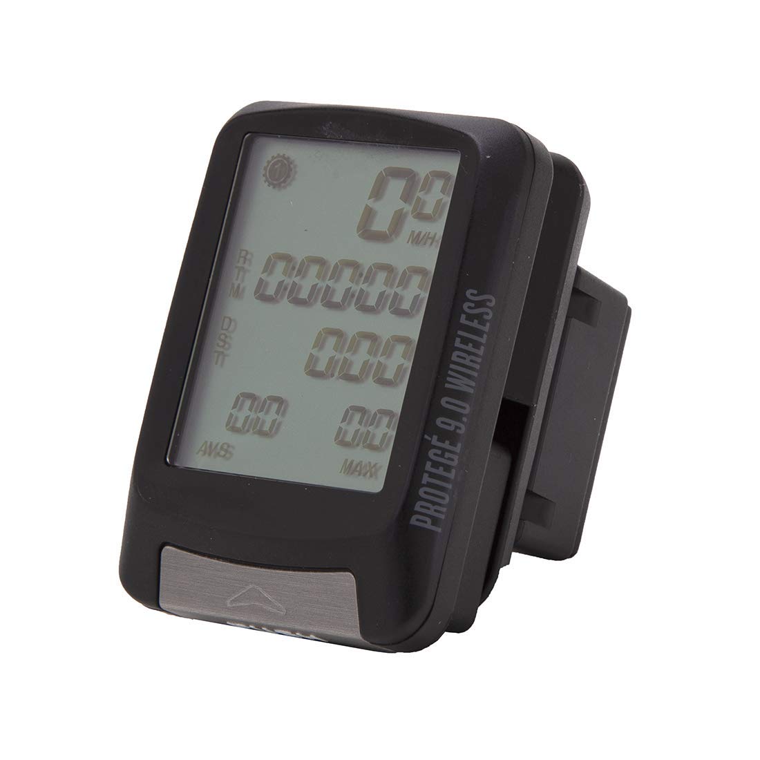 Planet Bike Protegé 9.0 Wireless Bike Computer - Black | Cycling Speedometer & Odometer for Road & Mountain Bikes | Track Speed, Distance & Ride Time